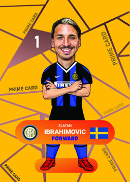 کارت پوپی فوتبال زلاتان ابراهیموویچ 2025 - سری پرایم