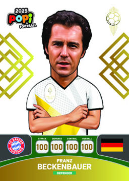 کارت پوپی فوتبال فرانتس بکن‌باوئر 2025 - سری بالن دور