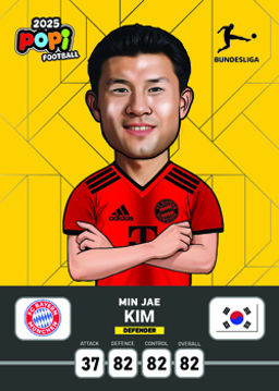 کارت پوپی فوتبال مین جائه کیم 2025 - سری بیسیک
