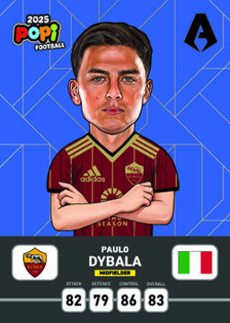 کارت پوپی فوتبال پائولو دیبالا 2025 - سری بیسیک
