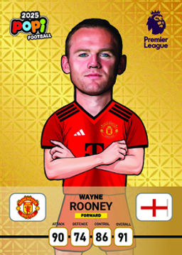 کارت پوپی فوتبال وین رونی 2025 - سری ادونس