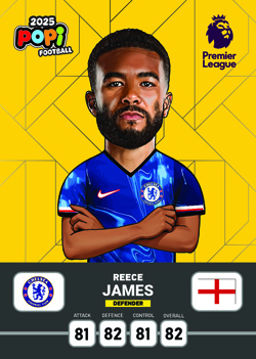 کارت پوپی فوتبال ریس جیمز 2025 - سری بیسیک