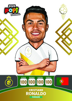 کارت پوپی فوتبال کریستیانو رونالدو 2025 - سری بالن دور