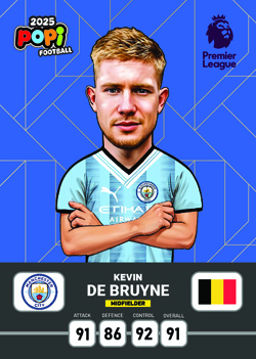 کارت پوپی فوتبال کوین دی بروینه 2025 - سری بیسیک