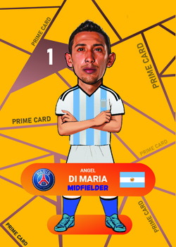 کارت پوپی فوتبال آنخل دی ماریا 2025 - سری پرایم