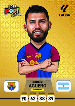 کارت پوپی فوتبال سرخیو آگوئرو 2025 - سری ادونس