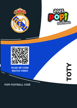 کارت پوپی فوتبال وینسوس جونیور 2025 - سری بیسیک