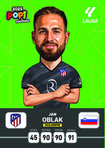 کارت پوپی فوتبال یان اوبلاک 2025 - سری بیسیک