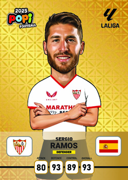 کارت پوپی فوتبال سرخیو راموس 2025 - سری ادونس