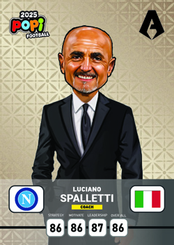 کارت پوپی فوتبال لوچیانو اسپالتی 2025 - سری مربی