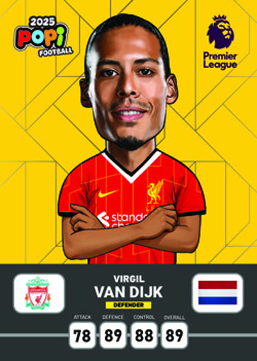 کارت پوپی فوتبال ویرجیل فن دایک 2025 - سری بیسیک
