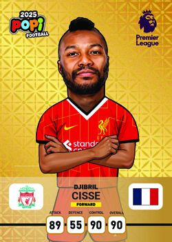 کارت پوپی فوتبال جبریل سیسه 2025 - سری ادونس