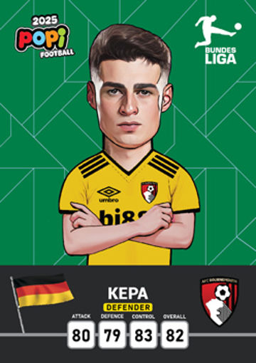 کارت پوپی فوتبال kepa 2025 - سری بیسیک