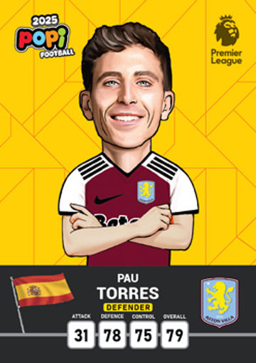 کارت پوپی فوتبال pau ttorres 2025 - سری بیسیک