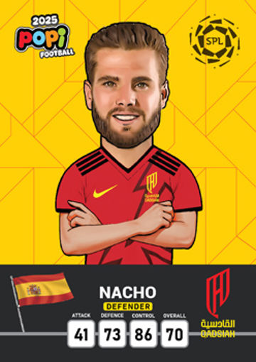 کارت پوپی فوتبال nacho 2025 - سری بیسیک