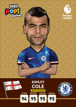 کارت پوپی فوتبال ashley cole 2025 - سری ادونس