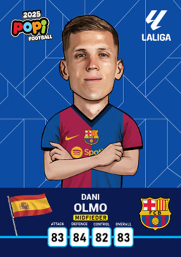 کارت پوپی فوتبال dani olmo 2025 - سری بیسیک