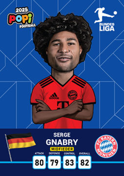 کارت پوپی فوتبال serge gnabry 2025 - سری بیسیک