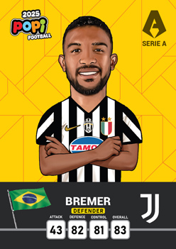 کارت پوپی فوتبال bremer 2025 - سری بیسیک