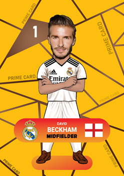 کارت پوپی فوتبال david beckham 2025 - سری پرایم