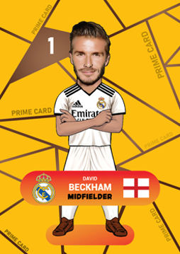 کارت پوپی فوتبال david beckham 2025 - سری پرایم