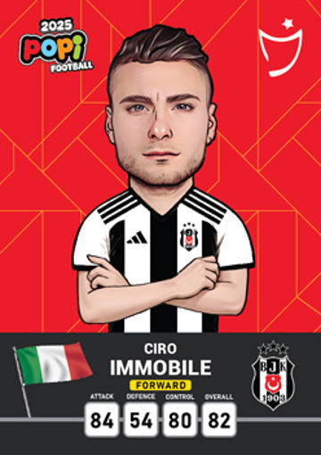 کارت پوپی فوتبال ciro immobile 2025 - سری بیسیک