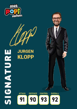 کارت پوپی فوتبال jurgen klopp 2025 - سری امضا