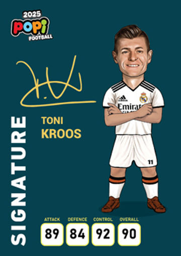 کارت پوپی فوتبال toni kroos 2025 - سری امضا