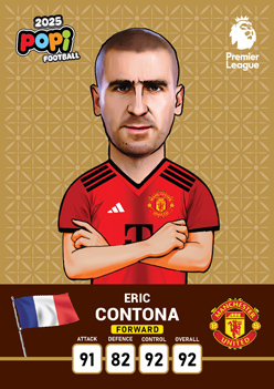 کارت پوپی فوتبال eric cantona 2025 - سری ادونس